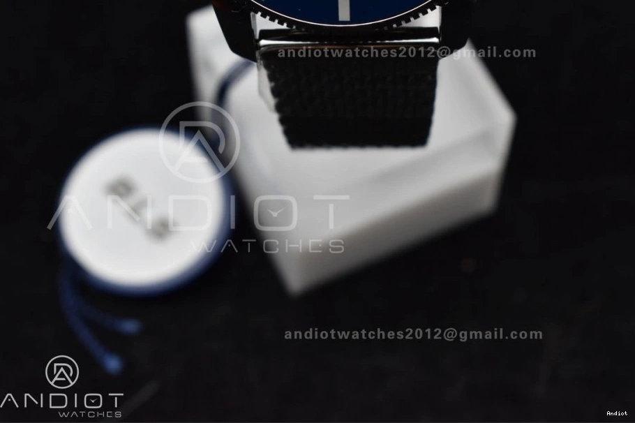 Bracelet Mesh BLSF Bezel SS White Dial II Heritage Ceramic A on 1186 SuperOcean SS Blue WellDesigned 42mm 0731